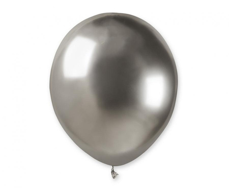 #BL Balony AB50 shiny 5" - srebrne 89/ 100 szt.