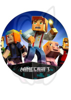 Wydruk jadalny opłatek na tort MINECRAFT WZ.III