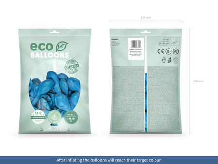 Balony Eco 26cm metalizowane, lawenda (1 op. / 100 szt.)