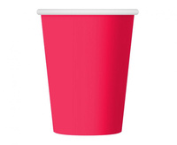 #ZKU_GD Kubeczki pap. jednokolorowe magenta, 250 ml/ 6 szt.