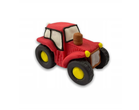 Figurka cukrowa TRAKTOR CZERWONY dekoracja cukrowa Slado