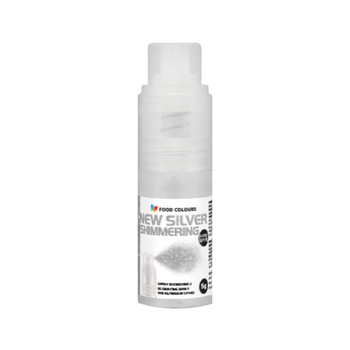Barwnik w sprayu do dekoracji SREBRNY BEZ E171 z pompką 5g