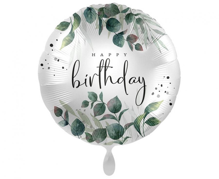 #BFK Balon foliowy zielony Magic Wishes S40,45cm zapakowany