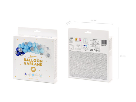Czapeczki Happy Birthday, mix, 16cm (1 op. / 6 szt.)