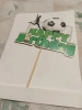 Urodzinowy topper na tort Happy Birthday PIŁKA N0ŻNA BRAMKA PIŁKARZ