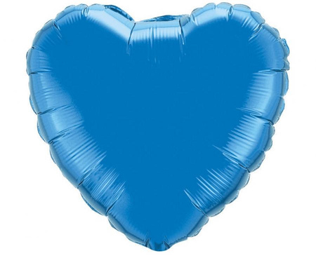 #BFK Balon foliowy 18" FX - Serce (niebieskie), niepakowany
