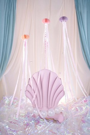 Balon foliowy Cyfra '1', 86cm, mglisty niebieski
