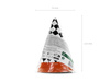 Balon foliowy Ogon dinozaura, 79x35 cm, mix