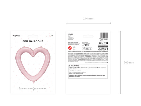 Balon foliowy Usta, 86.5x65 cm, mix