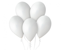 #BL Balony G110 pastel 12" - białe 01/ 100 szt.