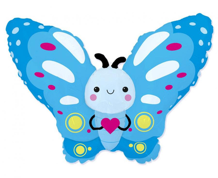 #BFK Balon foliowy 24" FX - Motylek (niebieski) KK