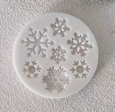 Forma silikonowa do tworzenia dekoracji PŁATKI ŚNIEGU WZ.II