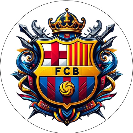 Opłatek na tort FC BARCELONA WZ.I