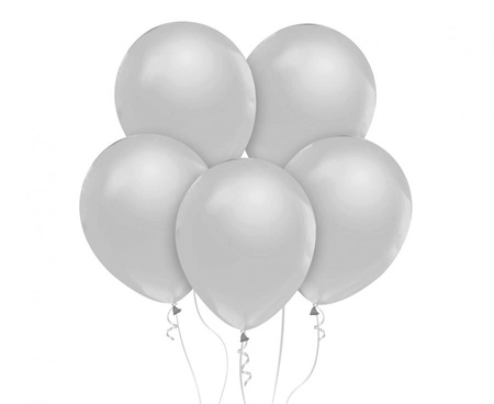 #BL Balony Beauty&Charm, metaliki srebrne 12"/ 50 szt.