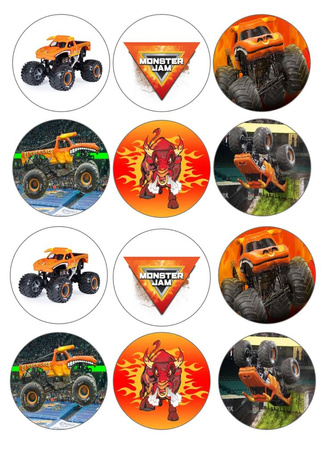 Opłatek na tort MONSTER TRUCK WZ.I