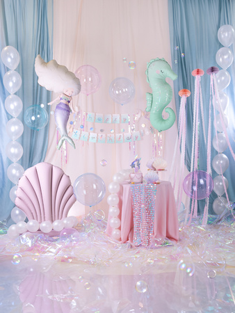 Baner Happy Birthday Syrenka, 130x100cm, mix