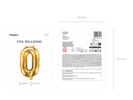 Balon foliowy Litera ''V'', 35cm, srebrny