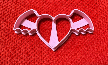 Foremka do tworzenia dekoracji SERCE ZE SKRZYDŁAMI WZ.I KicCake