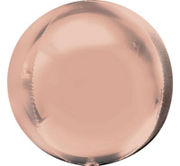 #BFK Balon foliowy 15" ORBZ - kula różowo-złota