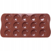 Silikonowa forma do czekolady, pralinek MARKIZY 15 gniazd 21x10,5 cm