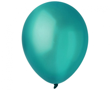 #BL Balony Decomex 9", metallic Emerald Green, 100 szt.