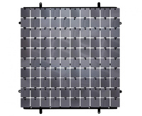 #DEI Panel dekoracyjny grafitowy, czarne tło typ B, 30x30 cm/ 100 kwadratów