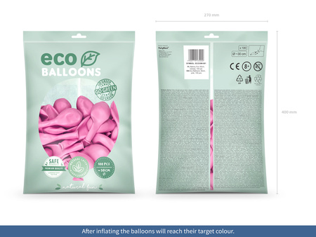 Balony Eco 26cm pastelowe, zielona trawa (1 op. / 100 szt.)