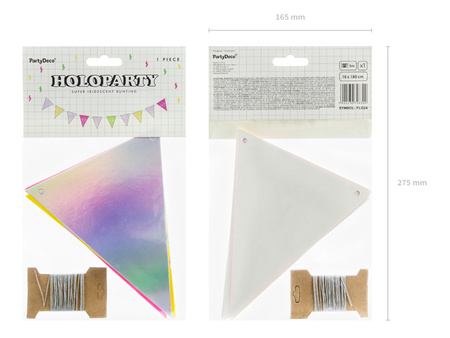 Balon foliowy Litera ''G'', 35cm, holograficzny