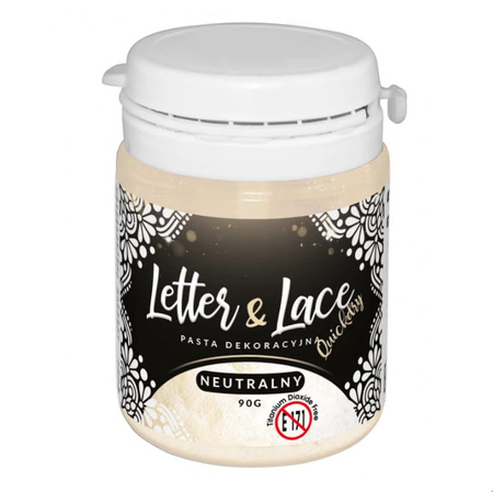 Pasta do koronek NEUTRALNA 90g Letter&Lace Food Colours