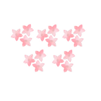 Dekoracja waflowa na tort KWIATUSZKI MINI RÓŻOWE 20 szt. Rose Decor