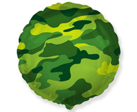 #BFK Balon foliowy 18" FX - Okrągły (military), niepakowany KK