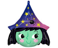 #BFK Balon foliowy 48 x 48 cm, Halloween Witch, SuperShape
