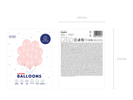 Balony Strong 27cm, Pastel Light Peach (1 op. / 100 szt.)