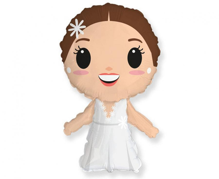 #BFK Balon foliowy 24" FX - Panna Młoda, niepakowany