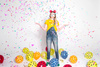 Balony 30cm, Nietoperze, Pastel M. Orange (1 op. / 6 szt.)