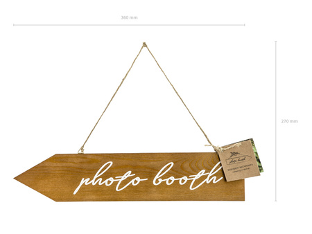 Baner Miss to Mrs, różowe złoto, 18x76cm