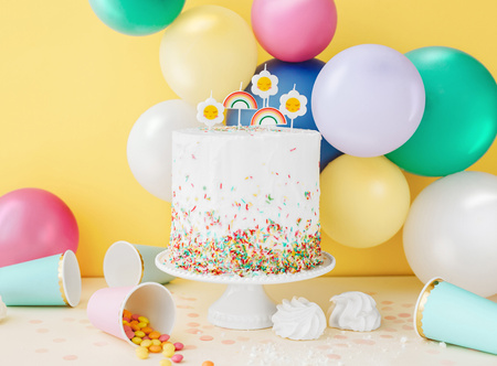 Balony Eco 26cm metalizowane, żółty (1 op. / 10 szt.)