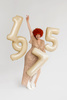 Neon LED - Happy Birthday, biały,  40 x 29.5 cm