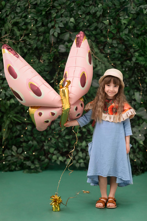 Balony Eco 33 cm, Cyfra '' 4 '', jasny złoty (1 op. / 6 szt.)
