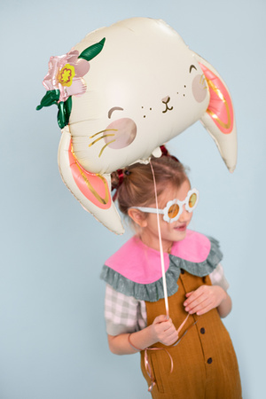 Balony Eco 33 cm, Cyfra '' 5 '', jasny złoty (1 op. / 6 szt.)