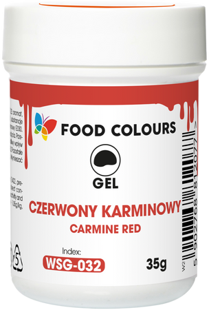 Barwnik w żelu CZERWONY KARMINOWY 35 g Food Colours