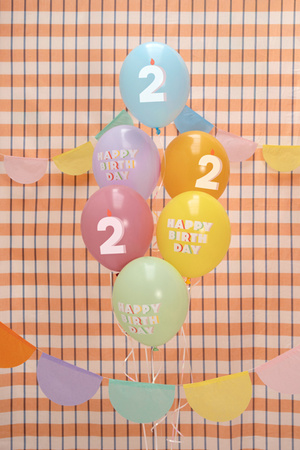 Balony 30 cm, Happy Birthday, Metallic Cold Gold (1 op. / 50 szt.)