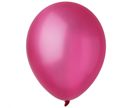 #BL Balony Decomex 9", metallic Fuchsia, 100 szt.