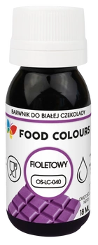 Barwnik do czekolady i mas tłustych FIOLETOWY 18 ml Food Colours
