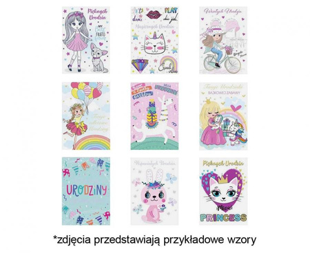 #ZK Laurka Lux Edition B6LUX 127x180 Urodziny Dziecięce zest. 792 Dziecięce - Dziewczynka