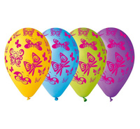 #BL Balony Premium "Motyle", 12" / 5 szt.