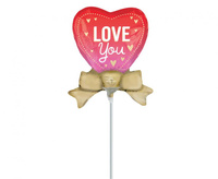 #BFK Balon foliowy Love You Satin Better with Bows Mini Shape