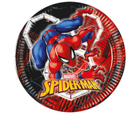 #ZTA Talerzyki papierowe Spiderman World Of Web, 20 cm., 8 szt.
