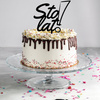 Topper na tort STO LAT 16 cm CZARNY WZ. II
