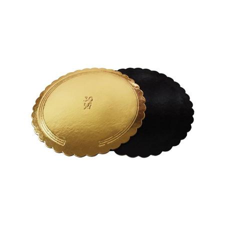 Podkład karbowany dwustronny ZŁOTO - CZARNY, 16 cm
